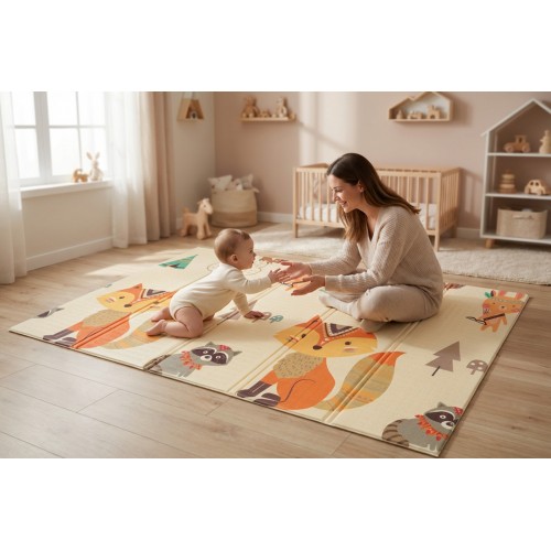 Holmen Oyun Matı Minik Hayvanlar Soft Katlanabilir 150*200 cm